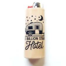 Camping 5 Billion Star Hotel Lighter Case Holder Sleeve Cover Fits Bic Lighters