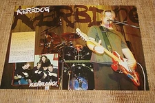 KERBDOG band large A3 size glossy music magazine promo ART poster  