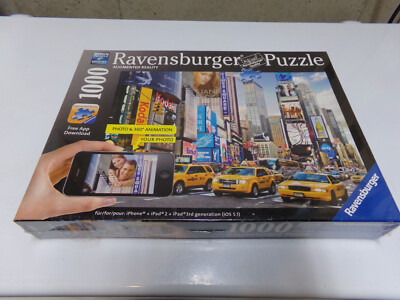 MAKE AN OFFER Ravensburger 2012  Augmented Reality Taxis at Time Square 1000 pc