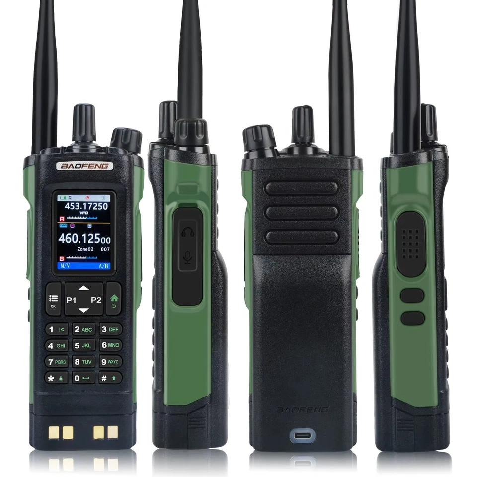 Baofeng UV-32Multiband 10W GPS Amateur Walkie Talkie AirBand Aviation Funkgeräte - Bild 4 von 4