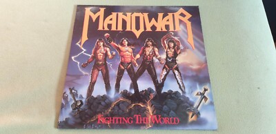 Manowar Vinyl LP Fighting The World Europe 1987 NM