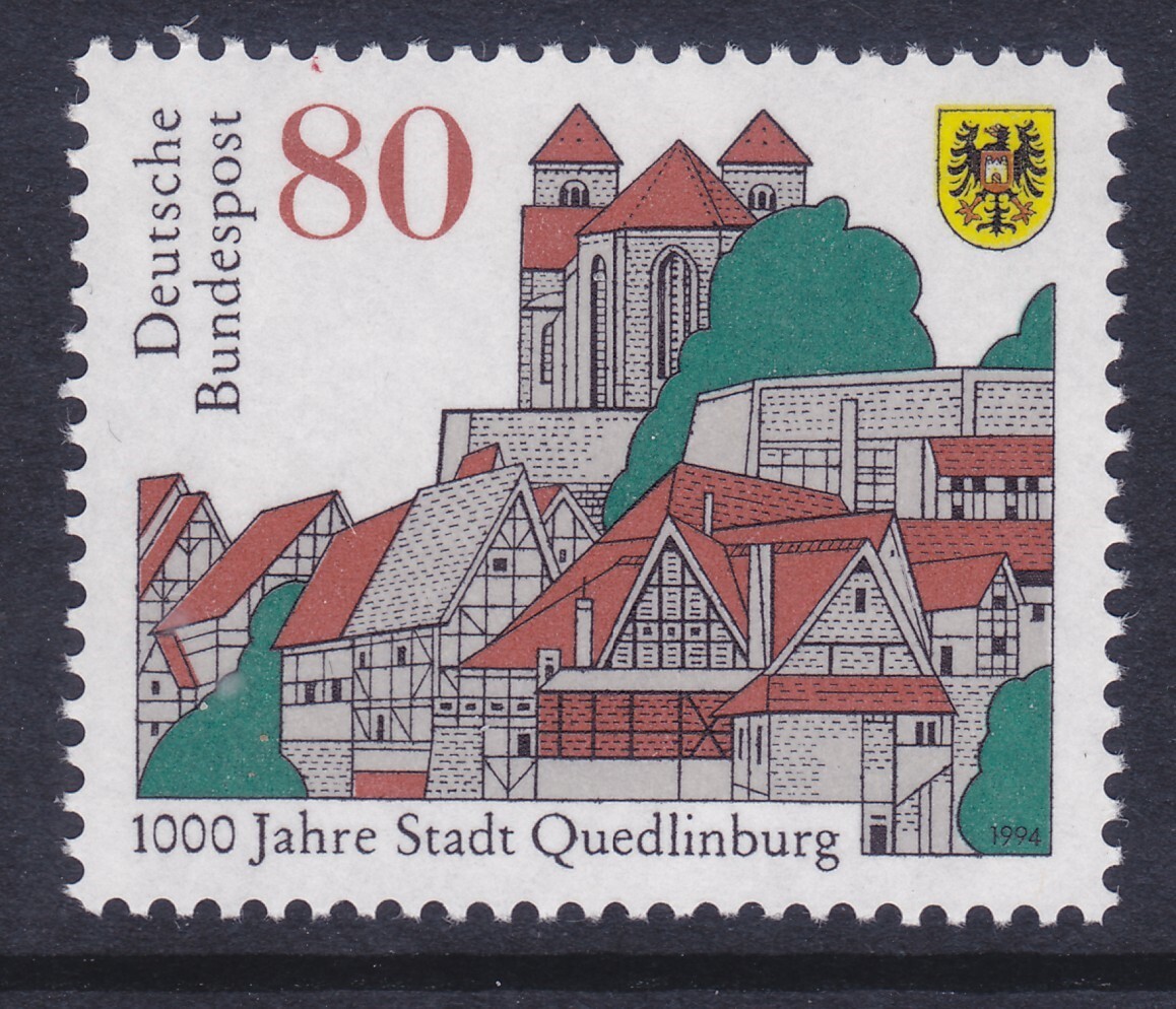 希少　Das individuelle Allgemeine Germany 1873 MNH 1994 Quedinburg 1000th Anniversary Issue Very