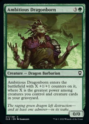 Ambitious Dragonborn x1 - Commander Legends: Battle for Baldur's Gate - NM-Mint,