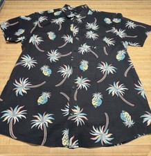 Rip Curl Mens Short Sleeve Button Up Hawaiian Shirt Size XL Casual/Beach Wear