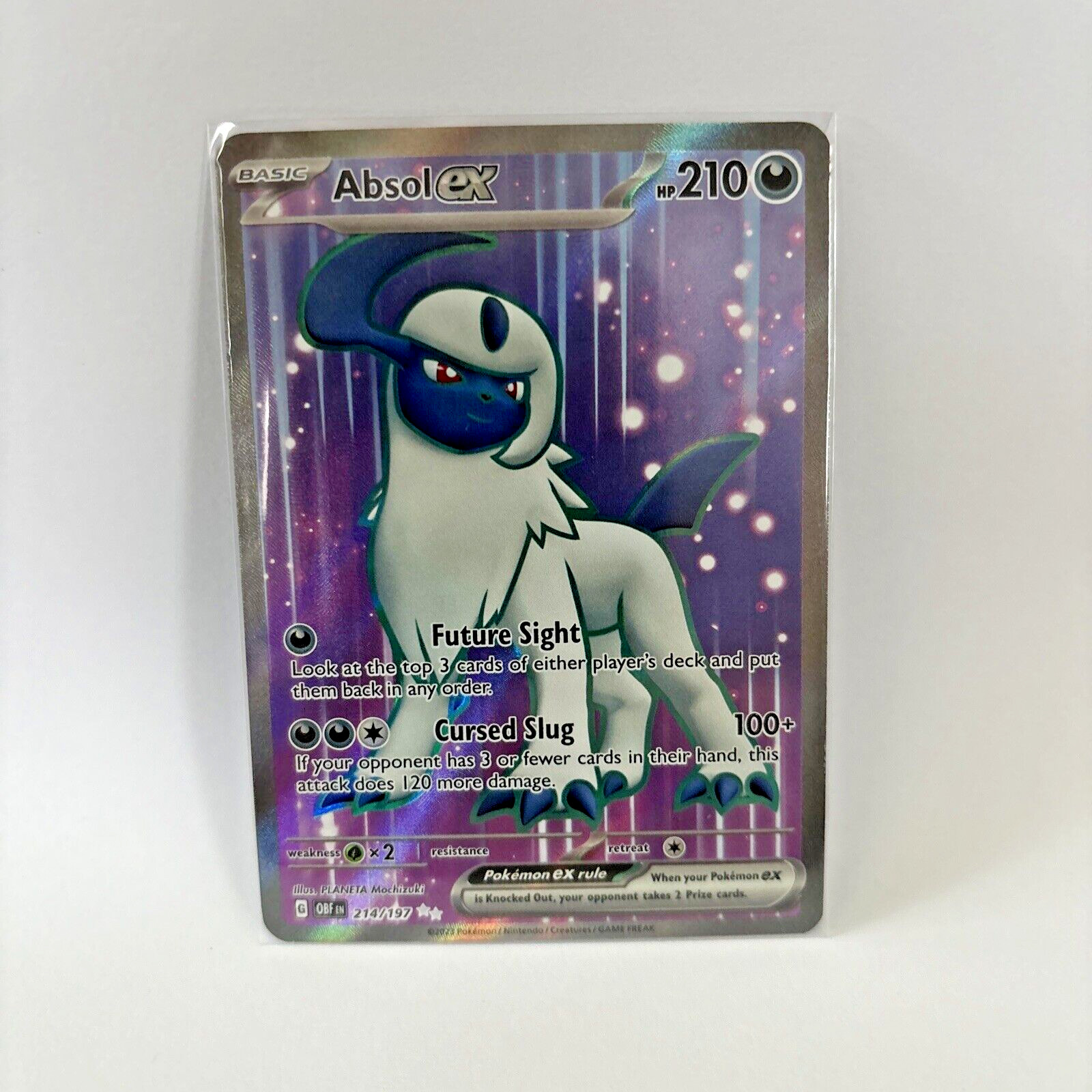 SV03: Obsidian Flames - Absol ex Full Art 214/197 - NM/M Pokemon TCG