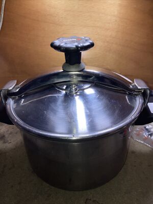 (D 62) Alte Schnellkochtopf SEB Von 8 L Inox