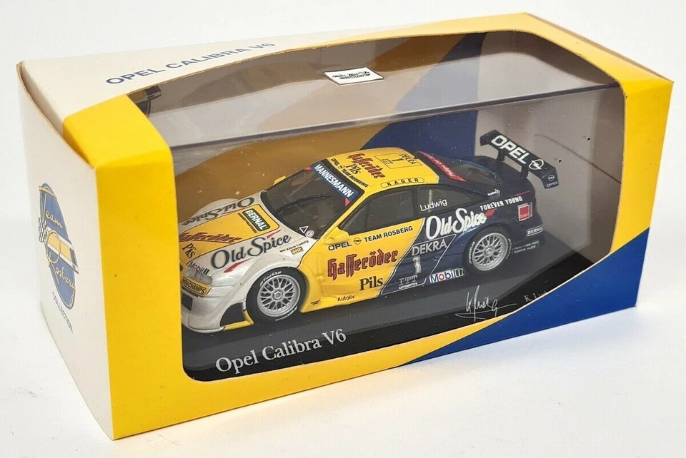 Minichamps 1/43 Opel Calibra V6 4X4 DTM 1995 Team Rosberg Ludwig Model Car - Image 2 of 4