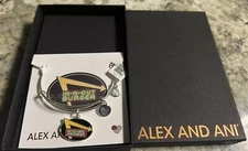 ALEX AND ANI LIMITED EDITION NWT Silver IN-N-OUT Burger CHARM BANGLE