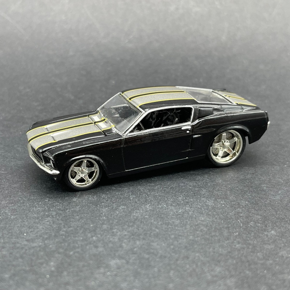 JL Full Throttle Foose 1967 67 Ford Mustang Black Car Stripes