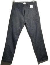 Sold Out Marshall Artist Grey Wool Men's Cargo Button Fly Pants 34 Waist ☆ New ☆