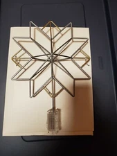 Hearth and Hand with Magnolia Gold and Silver Tree Topper Star with Clip 