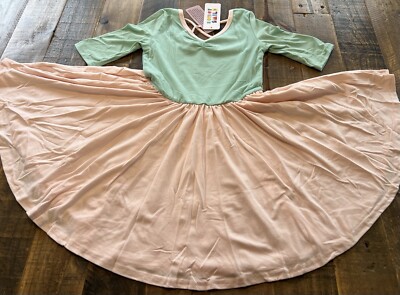 Dot Dot Smile size 5/6 girls color block Ballerina twirl dress New