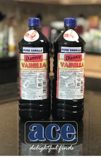 Two (2) Danncy Pure Mexican Vanilla Extract - Dark Color (1 Liter each)