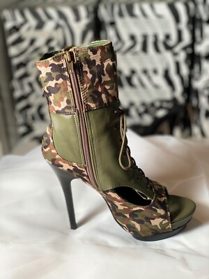 Shoes Women CAMOFLAGE ANKLE BOOTS