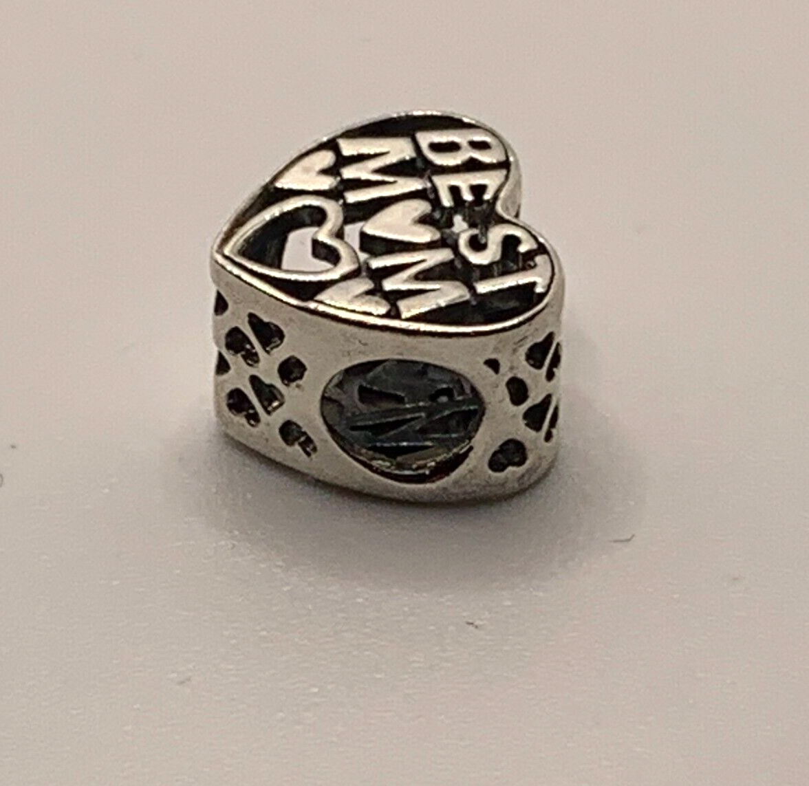 Authentic Pandora Best Mom Heart Charm Sterling silver 791882 | eBay