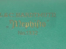 Rare  Colored Pencils L&C Hardtmuth "Mephisto " Austria set of 13 Plastic Case