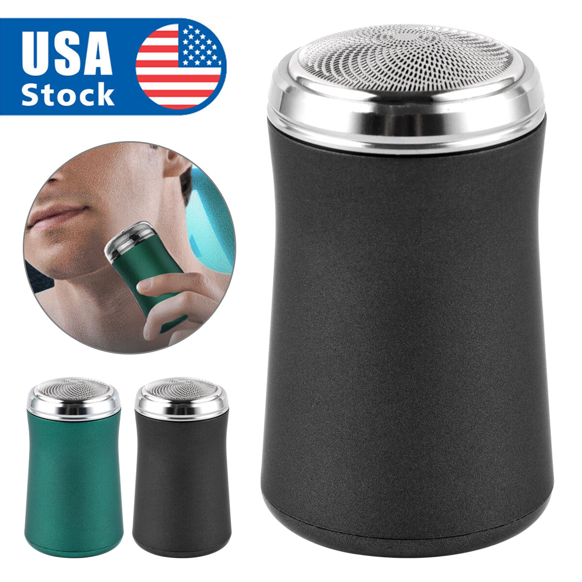 2022 NEW Portable Mini Electric Travel Shaver Pocket Size Rotary Razor for Men