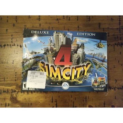 SimCity 4 Deluxe Edition PC Game Big Box EA Maxis 2003 Includes Rush Hour