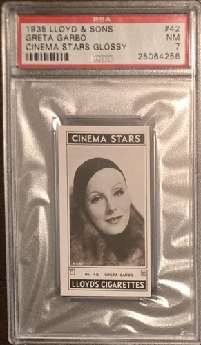 1935 Lloyd & Sons, Greta Garbo, PSA 7! [Cinema Stars - Glossy] #42 Auction!
