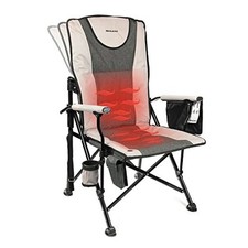 Heated Camping Chair - Fully Padded Heated Chairs Outdoor Sports - Heated Grey
