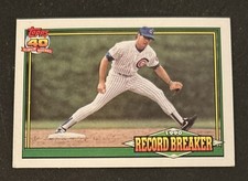 1991 Topps Ryne Sandberg Record Breaker 123 Flawless Games Baseball Card #7 Cubs