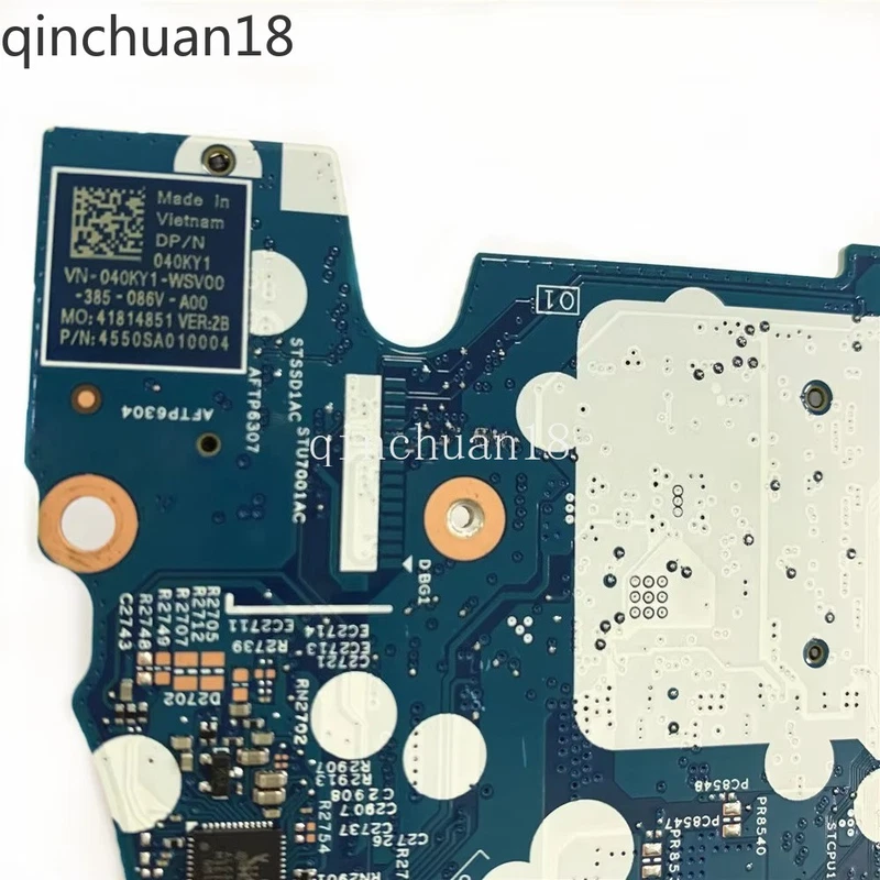 For Dell Inspiron 14 7430 2-in-1 Laptop Motherboard 213201-2 SRMLX I3-1315U 8GB 4