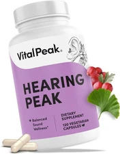 Ear Health Supplement for Auditory Support Ginkgo Biloba Green Tea Extract 30 SV
