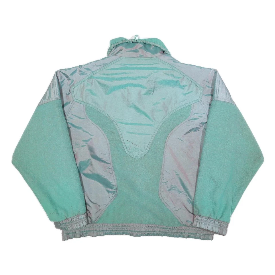 K2 Mens Green & Grey Casual Fleece Zip-Up Jacket L Polyester Outdoor - Image 3 of 4