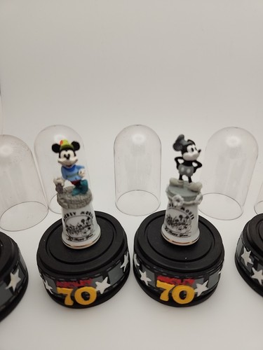 Disney Mickey Mouse 70th Anniversary Happy Years 7 Individual Thimbles Set - Picture 4 of 18