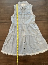 NWOT Soft Denim Tiered Dress Size S