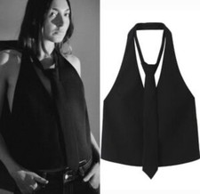 Zara Vest with Removable Tie. No flaws. Only worn once for a photo. SIZE LARGE