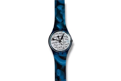 Vintage Swatch Blue Pasta by Miralda (1995) GG138 