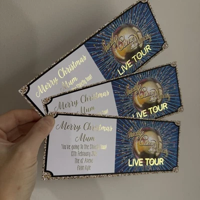 CUSTOM Strictly Come Dancing Live Tour Mock Ticket Show Concert Birthday Christmas GIFT
