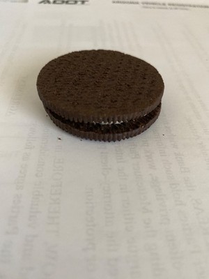 Upside Down Oreo, standard Oreo cookie, with inverted top.