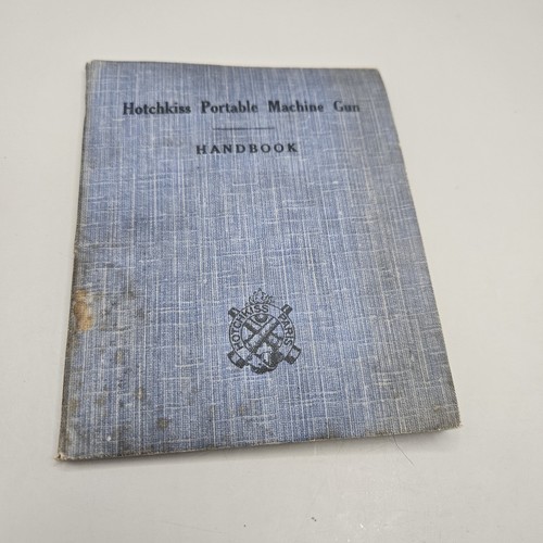 BRITISH WW1 MANUAL for Hotchkiss M1909 LIGHT MACHINE GUN 42 Pages