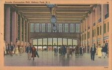 Arcade Convention Hall,Asbury Park,N. J.,NJ Tichnor Monmouth County Postcard