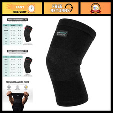 Bamboo Compression Knee Sleeve - Support for Men  Women, Pain Relief  Comfort
