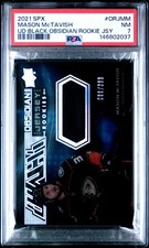 2021 SPX UD BLACK OBSIDIAN ROOKIE JERSEYS #ORJMM MASON MCTAVISH 086/399 PSA 7