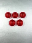 Vtg 1994 Mighty Morphin Power Rangers White Tigerzord Red Jewel Orb Cap Set of 5