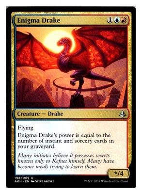 Magic MTG Enigma Drake 198 UC Amonkhet English Card Near Mint