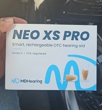 MD Hearing NEO XS Pro Smart, Rechargeable OTC Hearing aid series h