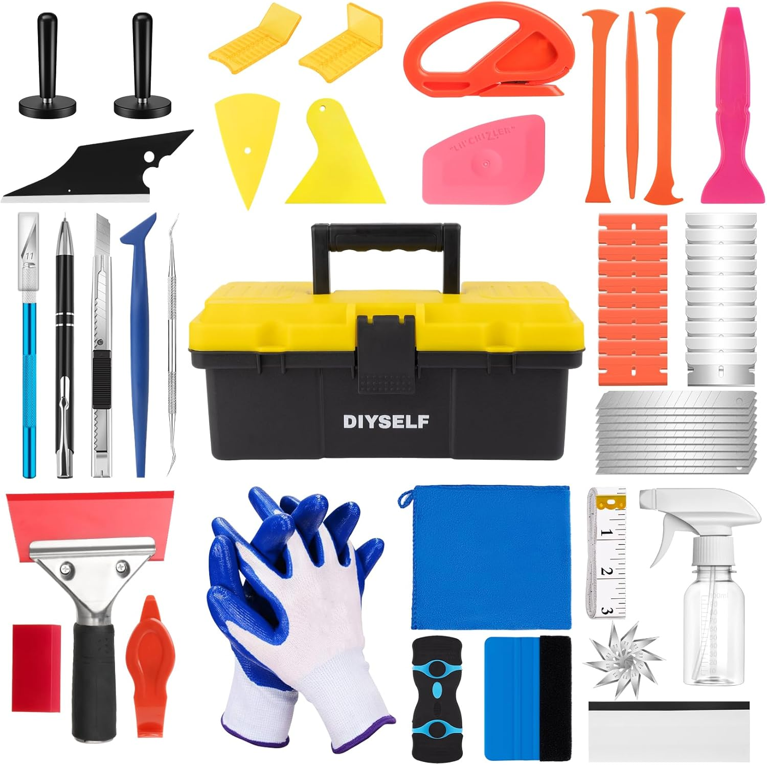 Window Tint Kit, 70-In-1 Window Tint Tools Professional, Vinyl Wrap Tool Kit for