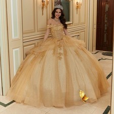 Off the Shoulder Quinceanera Dresses 15 Ans Layered Dress Lacing up Appliques
