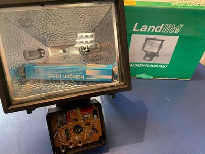 HALOGEN FLUTLICHTSTRAHLER 500W für Innen und Außen mit Bewegungsmelder Schwarz - Bild 1 von 4