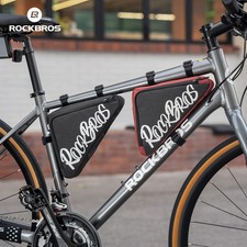 ROCKBROS Bike Frame Bag Bicycle Triangle Bag w/Side Pocket,Tool Pouch 0.8L/1.4L