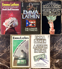 Emma Lathen Vintage Murder Mystery Paperback Lot of 5 John Putnam Thatcher