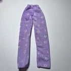 Vtg Purple Barbie Doll Pajama Pants Pink White Star Dream Glow Collection 2000s