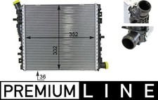 MAHLE CR78000P Engine Cooling Radiator Brazed Cooling Fins Fits Audi R8