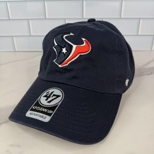 Houston Texans Hat Cap Strap Back Men One Size Navy NFL Football 47 Clean Up Dad