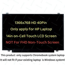 nt140whm-t01 v8.0 - hp 14" hd lcd screen panel with touch new Assembly 40pins